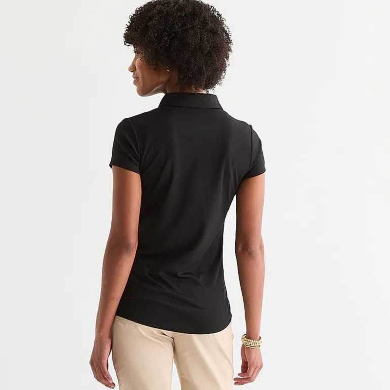 IZOD Performance Womens Juniors Short Sleeve Polo Shirt