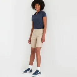 IZOD Performance Womens Juniors Short Sleeve Polo Shirt