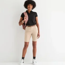 IZOD Performance Womens Juniors Short Sleeve Polo Shirt