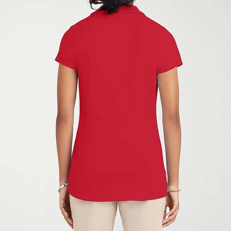 IZOD Performance Womens Juniors Short Sleeve Polo Shirt