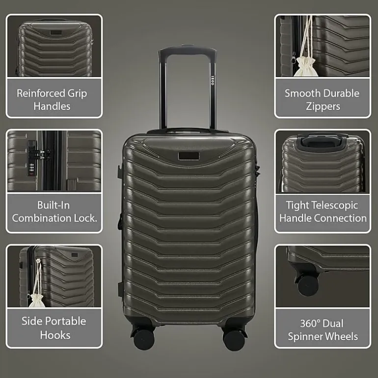 IZOD Phantom 3-pc. Hardside Expandable Lightweight Luggage Set