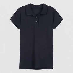 IZOD Pique Little & Big Kid Girls Easy-on + Easy-off Sensory Friendly Short Sleeve Regular Fit Adaptive Polo Shirt