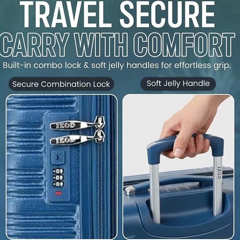 IZOD Romeo 3-pc. Hardside Expandable LIGHTWEIGHT Luggage Set