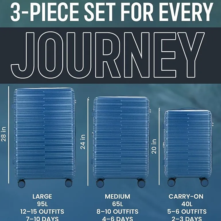 IZOD Romeo 3-pc. Hardside Expandable LIGHTWEIGHT Luggage Set