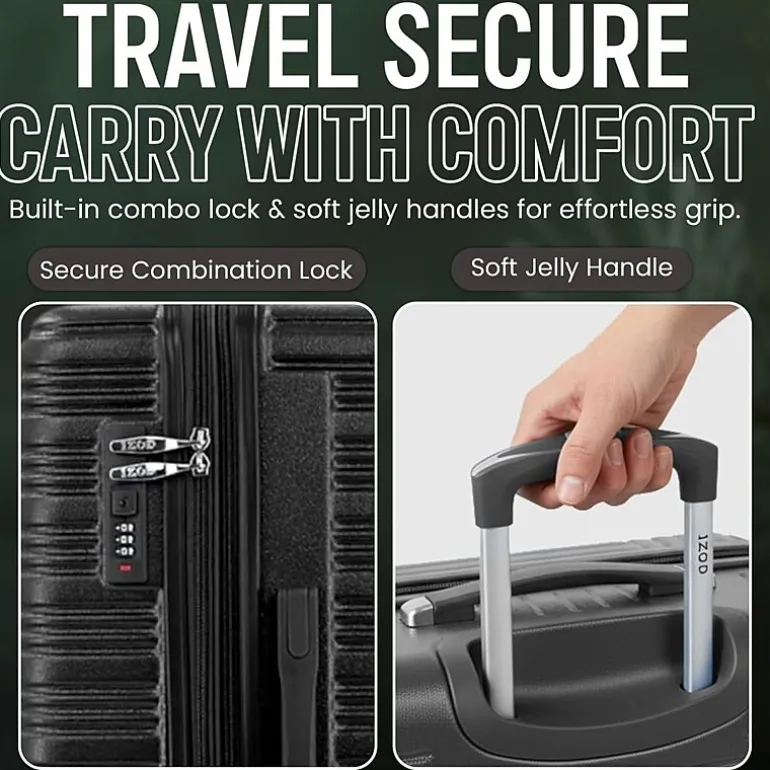IZOD Romeo 3-pc. Hardside Expandable LIGHTWEIGHT Luggage Set