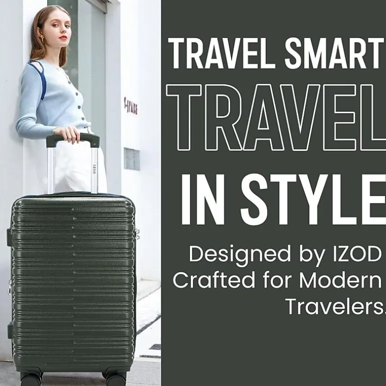 IZOD Romeo 3-pc. Hardside Expandable LIGHTWEIGHT Luggage Set