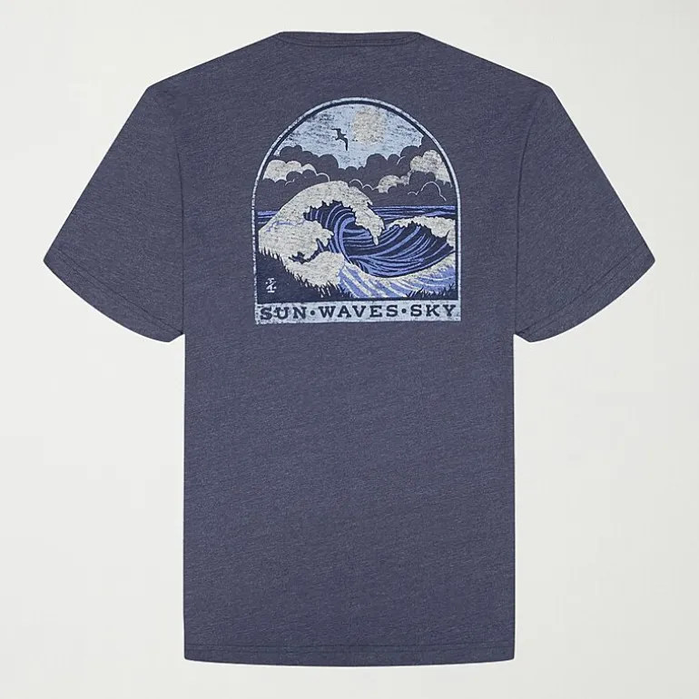 IZOD Saltwater Mens Crew Neck Short Sleeve Classic Fit Big and Tall Graphic T-Shirt