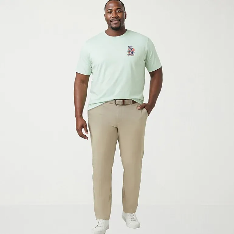 IZOD Saltwater Mens Crew Neck Short Sleeve Classic Fit Big and Tall Graphic T-Shirt