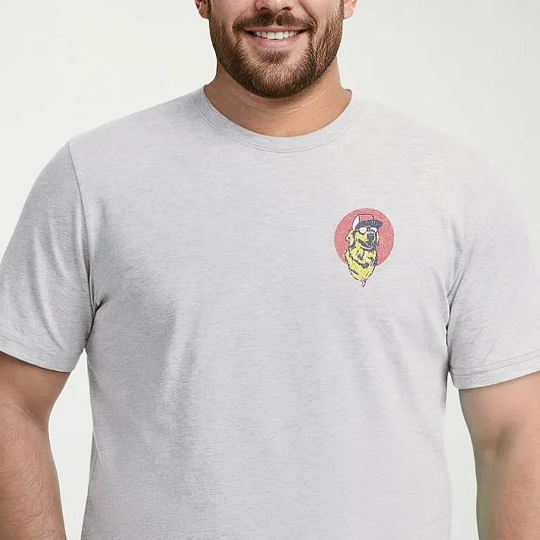 IZOD Saltwater Mens Crew Neck Short Sleeve Classic Fit Big and Tall Graphic T-Shirt