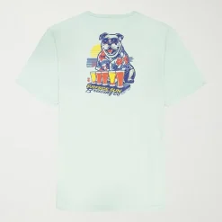 IZOD Saltwater Mens Crew Neck Short Sleeve Classic Fit Big and Tall Graphic T-Shirt
