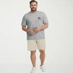 IZOD Saltwater Mens Crew Neck Short Sleeve Classic Fit Big and Tall Graphic T-Shirt