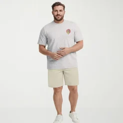 IZOD Saltwater Mens Crew Neck Short Sleeve Classic Fit Big and Tall Graphic T-Shirt