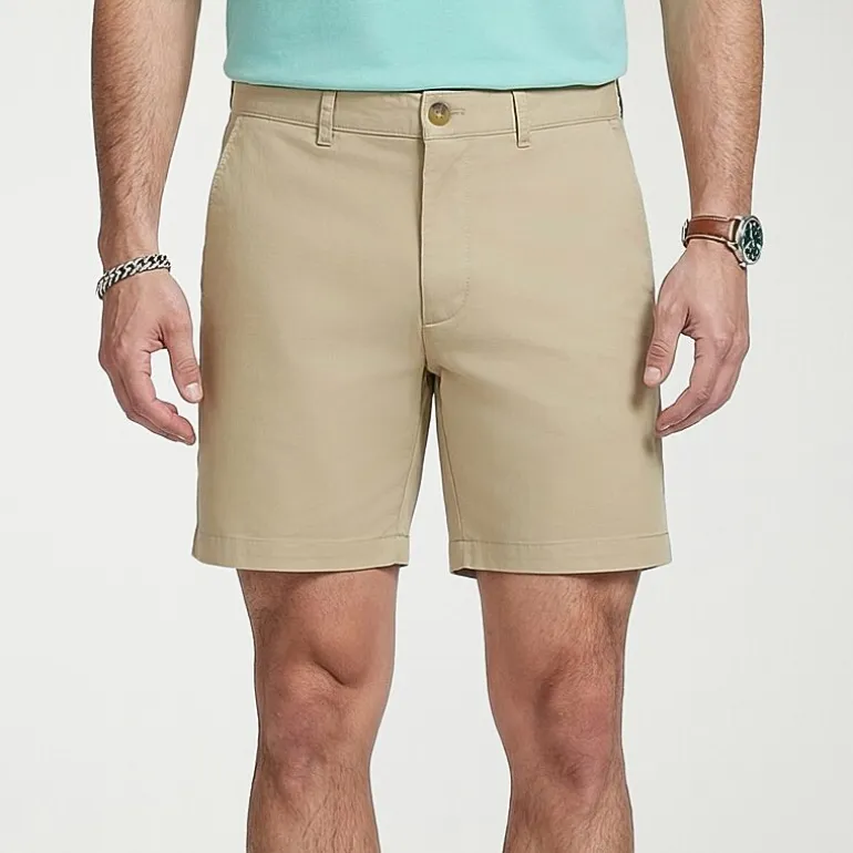 IZOD Saltwater Mens 7" Stretch Fabric Chino Short
