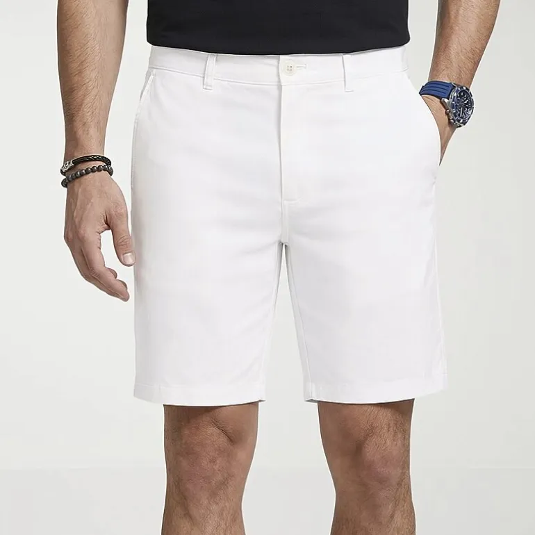 IZOD Saltwater Mens 7" Stretch Fabric Chino Short