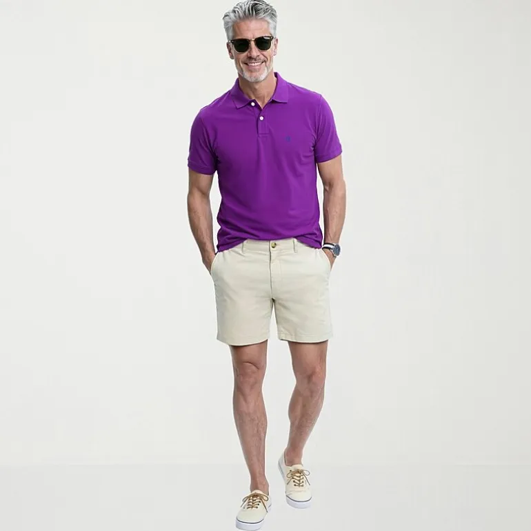 IZOD Saltwater Mens 7" Stretch Fabric Chino Short