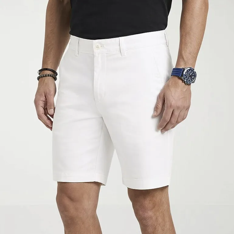 IZOD Saltwater Mens 7" Stretch Fabric Chino Short