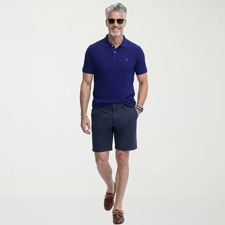 IZOD Saltwater Mens 7" Stretch Fabric Chino Short