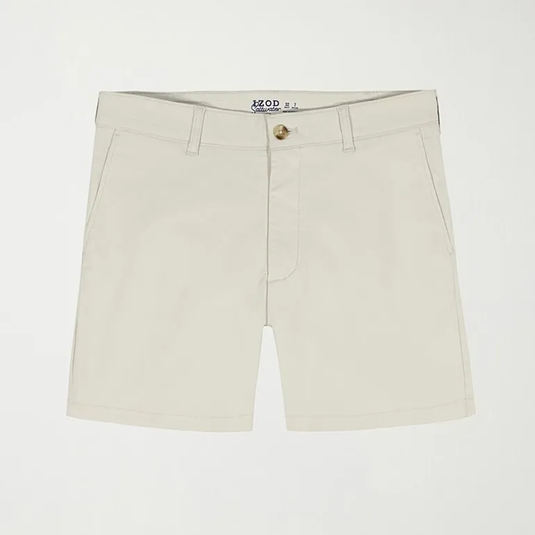 IZOD Saltwater Mens 7" Stretch Fabric Chino Short