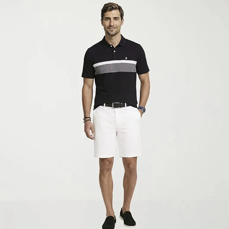 IZOD Saltwater Mens 7" Stretch Fabric Chino Short