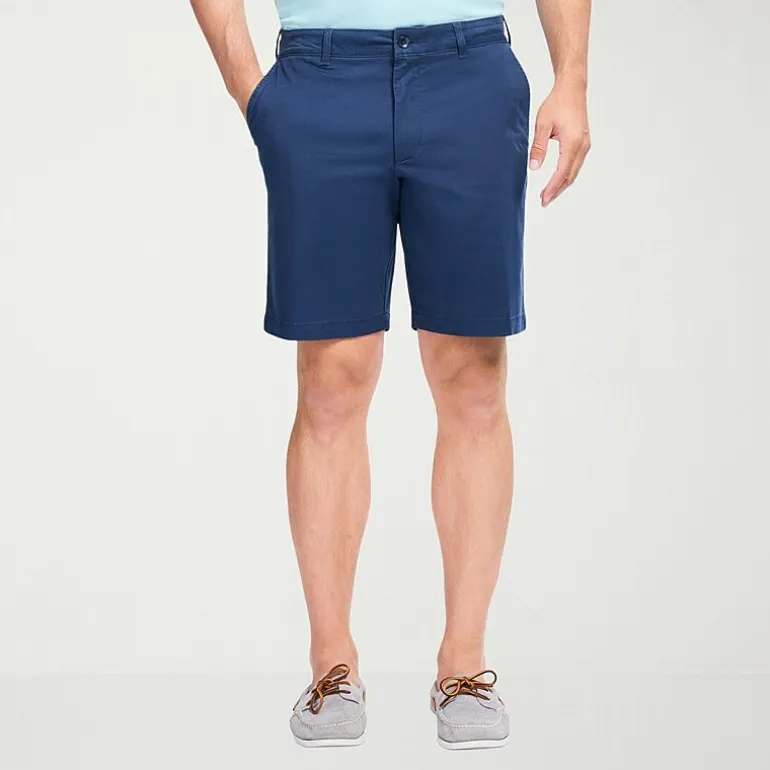 IZOD Saltwater Mens 9 1/2" Stretch Fabric Chino Short