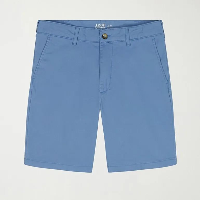 IZOD Saltwater Mens 9 1/2" Stretch Fabric Chino Short