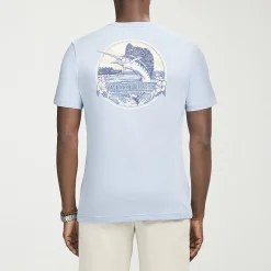 IZOD Saltwater Soft Wash Mens Crew Neck Short Sleeve Classic Fit Graphic T-Shirt