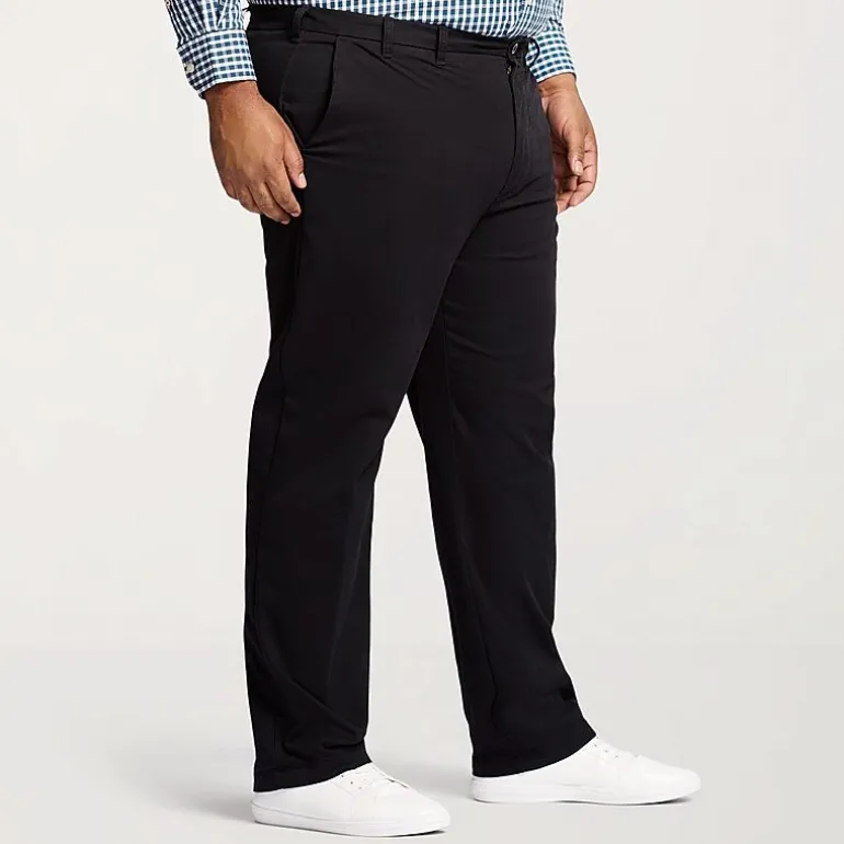 IZOD Sportflex Waistband Non Iron Performance Mens Straight Fit Big and Tall Flat Front Pant