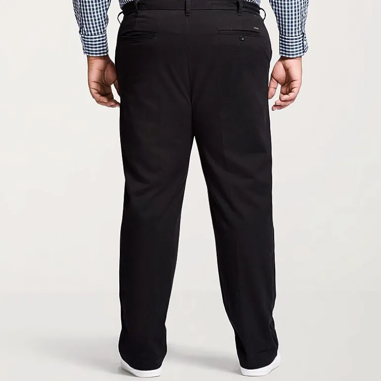 IZOD Sportflex Waistband Non Iron Performance Mens Straight Fit Big and Tall Flat Front Pant