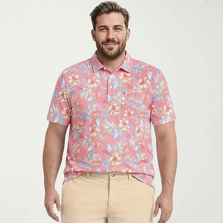 IZOD Sunshield Performance Big and Tall Mens Classic Fit Short Sleeve Polo Shirt