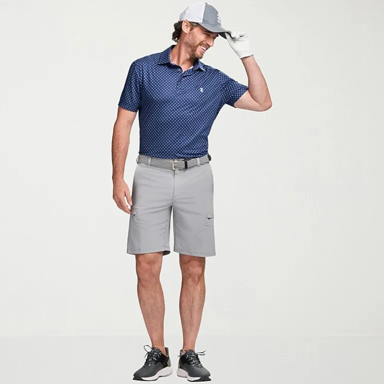 IZOD Swingflex Elite Fashion Print Mens Classic Fit Short Sleeve Polo Shirt