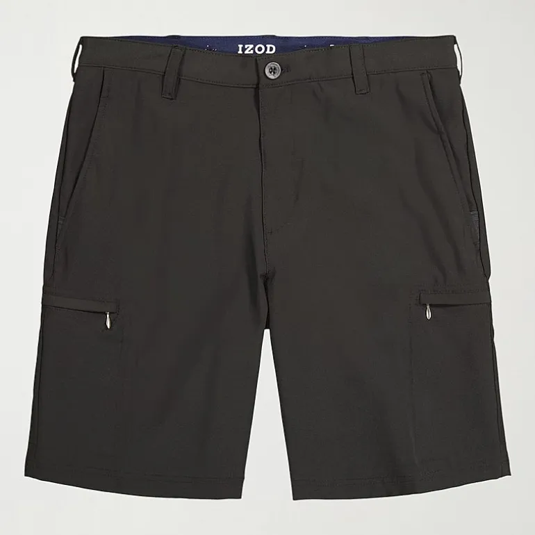 IZOD Swingflex Golf Mens 10 1/2" Big and Tall Stretch Fabric Quick Dry Cargo Short