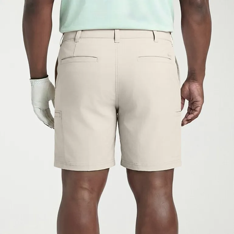 IZOD Swingflex Golf Mens 10 1/2" Big and Tall Stretch Fabric Quick Dry Cargo Short
