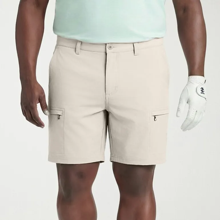 IZOD Swingflex Golf Mens 10 1/2" Big and Tall Stretch Fabric Quick Dry Cargo Short