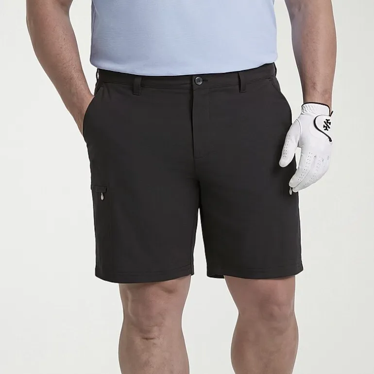 IZOD Swingflex Golf Mens 10 1/2" Big and Tall Stretch Fabric Quick Dry Cargo Short