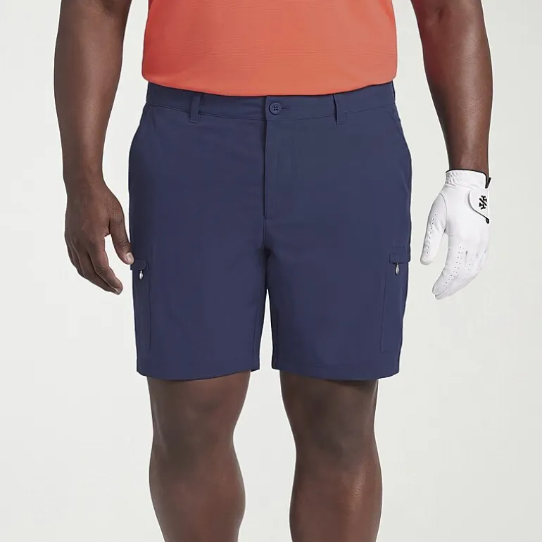 IZOD Swingflex Golf Mens 10 1/2" Big and Tall Stretch Fabric Quick Dry Cargo Short