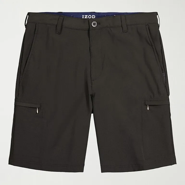 IZOD Swingflex Golf Mens 9 1/2" Stretch Fabric Quick Dry Cargo Short
