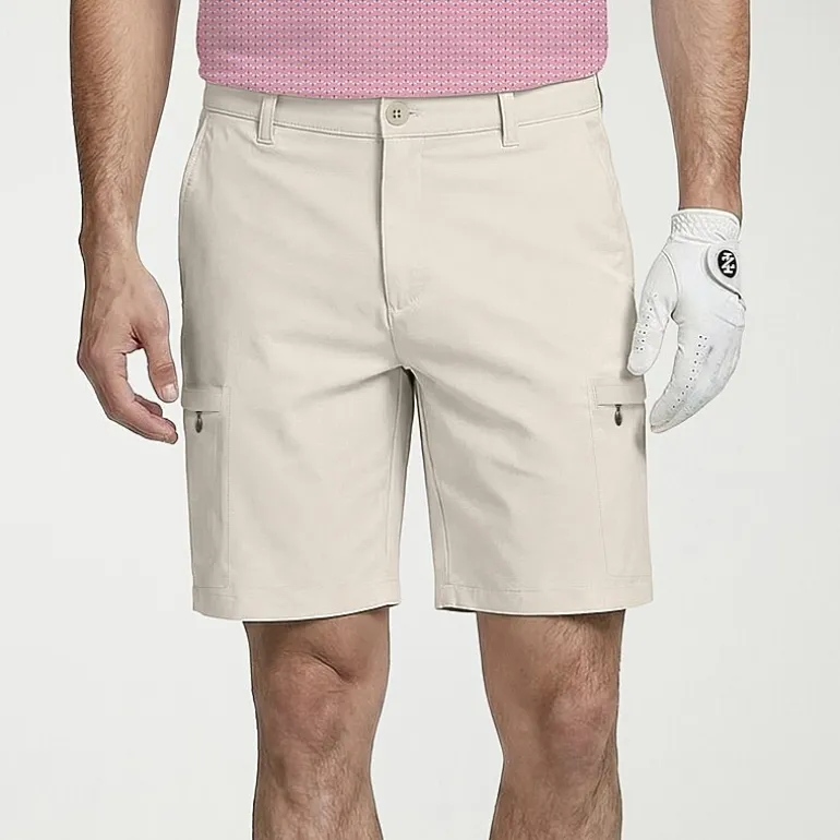 IZOD Swingflex Golf Mens 9 1/2" Stretch Fabric Quick Dry Cargo Short