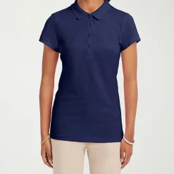 IZOD Womens Juniors Short Sleeve Polo Shirt