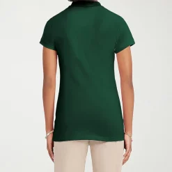 IZOD Womens Juniors Short Sleeve Polo Shirt