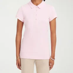 IZOD Womens Juniors Short Sleeve Polo Shirt