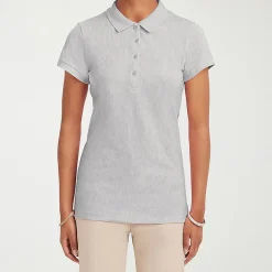 IZOD Womens Juniors Short Sleeve Polo Shirt