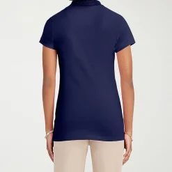IZOD Womens Juniors Short Sleeve Polo Shirt