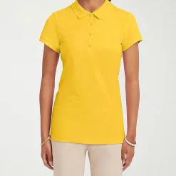 IZOD Womens Juniors Short Sleeve Polo Shirt