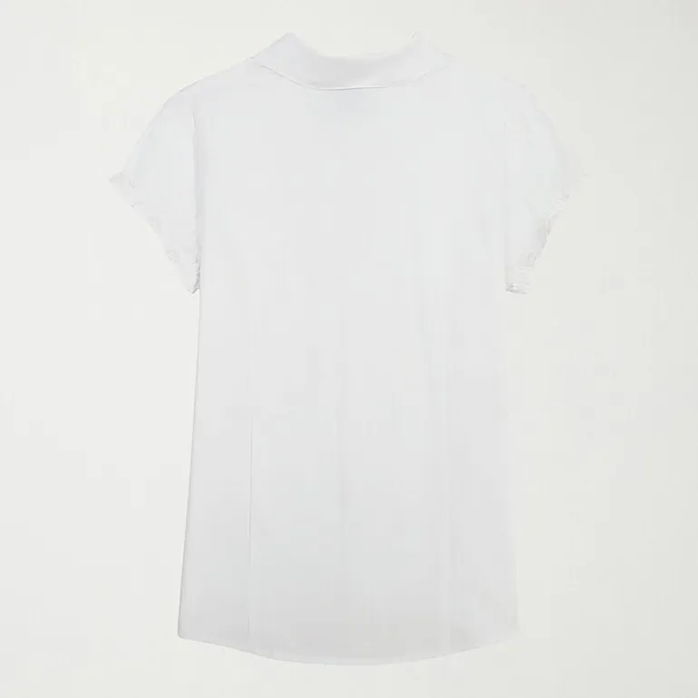 IZOD Womens Juniors Short Sleeve Blouse