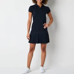 IZOD Womens Juniors Short Sleeve Shirt Dress