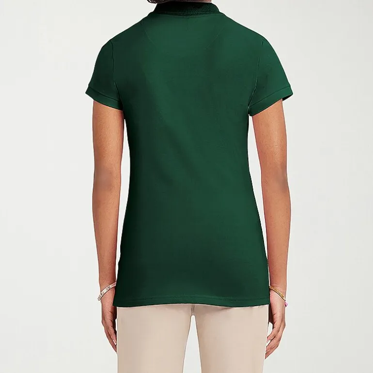 IZOD Womens Juniors Short Sleeve Polo Shirt