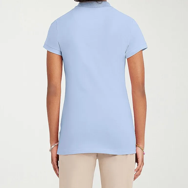 IZOD Womens Juniors Short Sleeve Polo Shirt