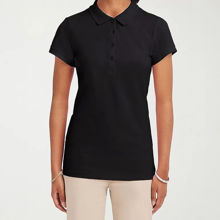 IZOD Womens Juniors Short Sleeve Polo Shirt