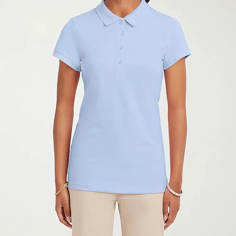IZOD Womens Juniors Short Sleeve Polo Shirt