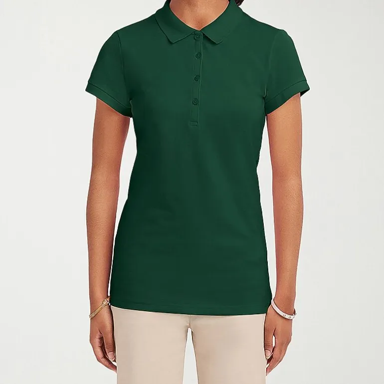 IZOD Womens Juniors Short Sleeve Polo Shirt